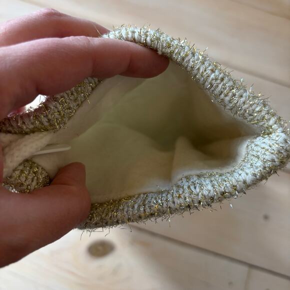 Wondershop NWT Gold Metallic Threaded Christmas Stocking - Picture 5 of 5